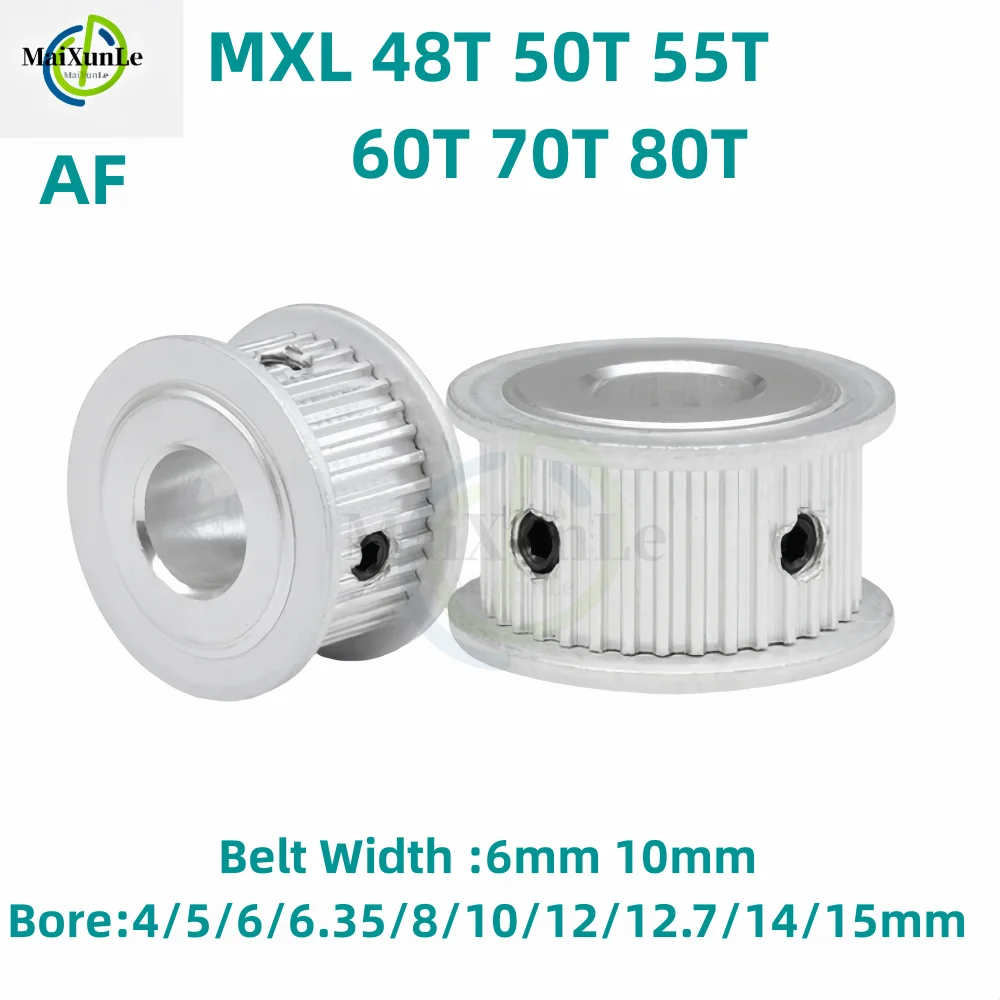 MXL AF Ÿ  Ÿ̹ , 뿪 6mm, 10mm  Ʈ ġ 2.032mm,  4  15mm, 48T 50T 55T 60T 70T 80T